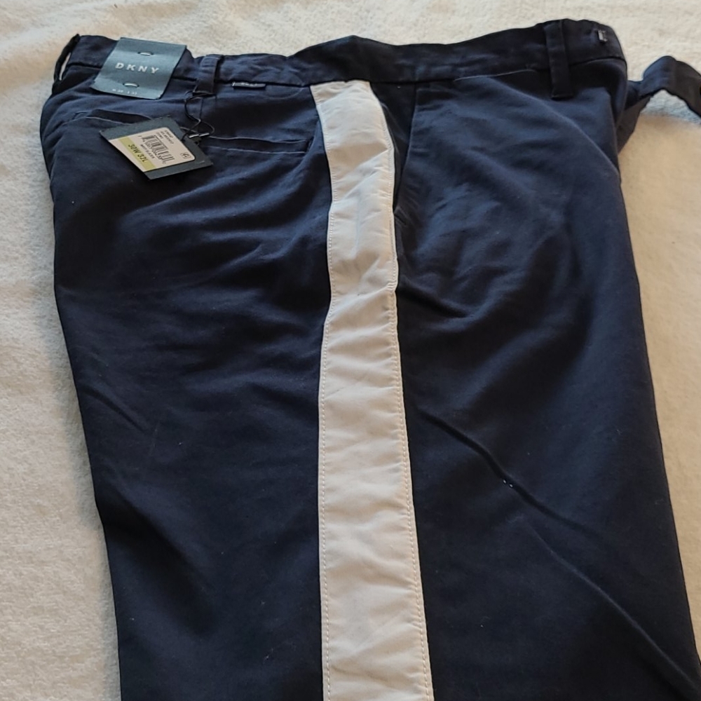 DKNY Chinos navy blue white stripe - Picture 14 of 16